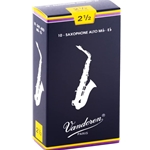 DANSR INC SR2125 Reed, Alto Sax, Vandoren, 2.5 (10 Pack)