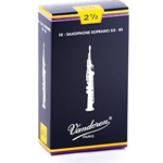 DANSR INC. SR2025 Reeds, Soprano Sax, Vandoren, 2.5 (10 Pack)