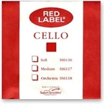 HARRIS / TELLER 6103 String Set, Red Label, Cello 1/4