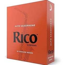 D'Addario Woodw RJA1025 Reed, Alto Sax, Rico, 2.5 (10 Pack)