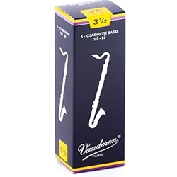 DANSR INC CR1235 Reed, Bass Clar, Vandoren, 3.5 (5 Pack)