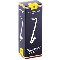 DANSR INC 01C-AZ1-N00 Reed, Vandoren, Bass Clarinet 3 (Box of 5)