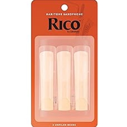 D'Addario Woodw RLA0325 Reeds, Bari Sax, Rico, 2.5 (pack of 3)